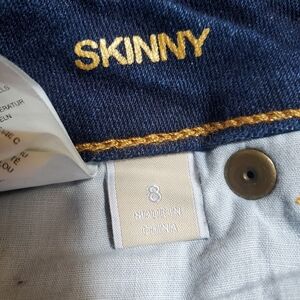 Michael Kors Izzy Skinny Jeans Women's 8 Mid Rise Dark Wash Stretch Denim